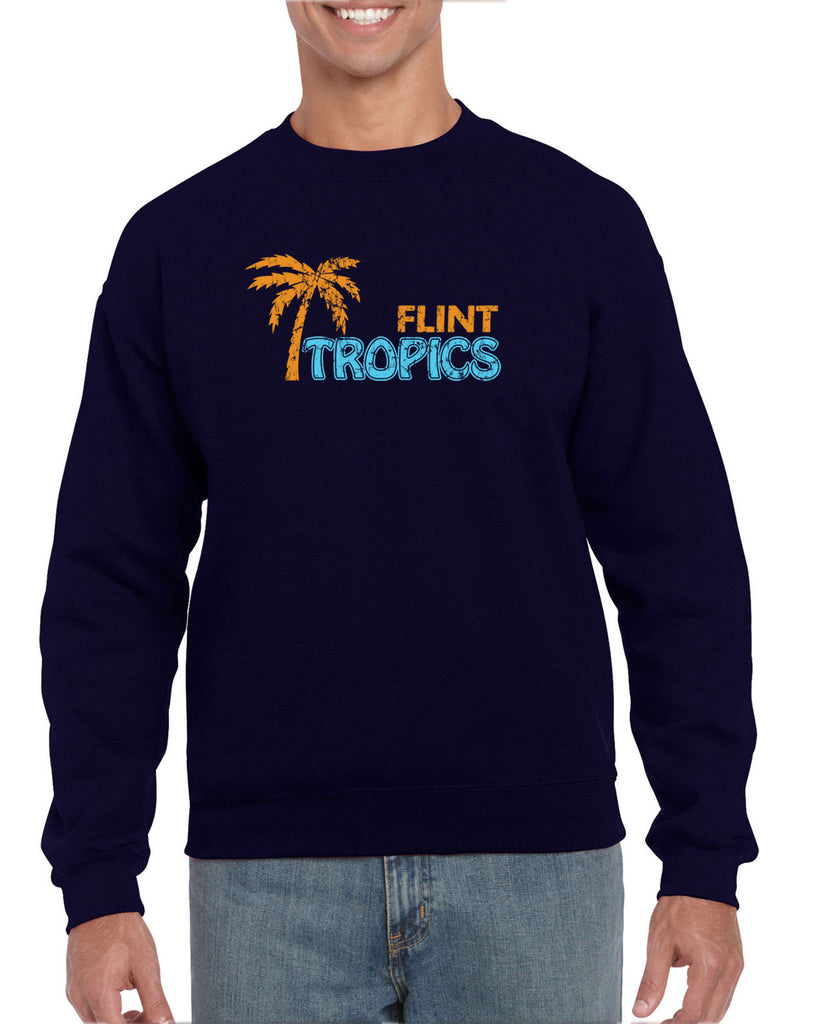 Flint Tropics Crew Sweatshirt Funny Semi Pro Movie Jackie Moon Basketball Jersey Uniform Halloween Costume Movie Vintage Retro