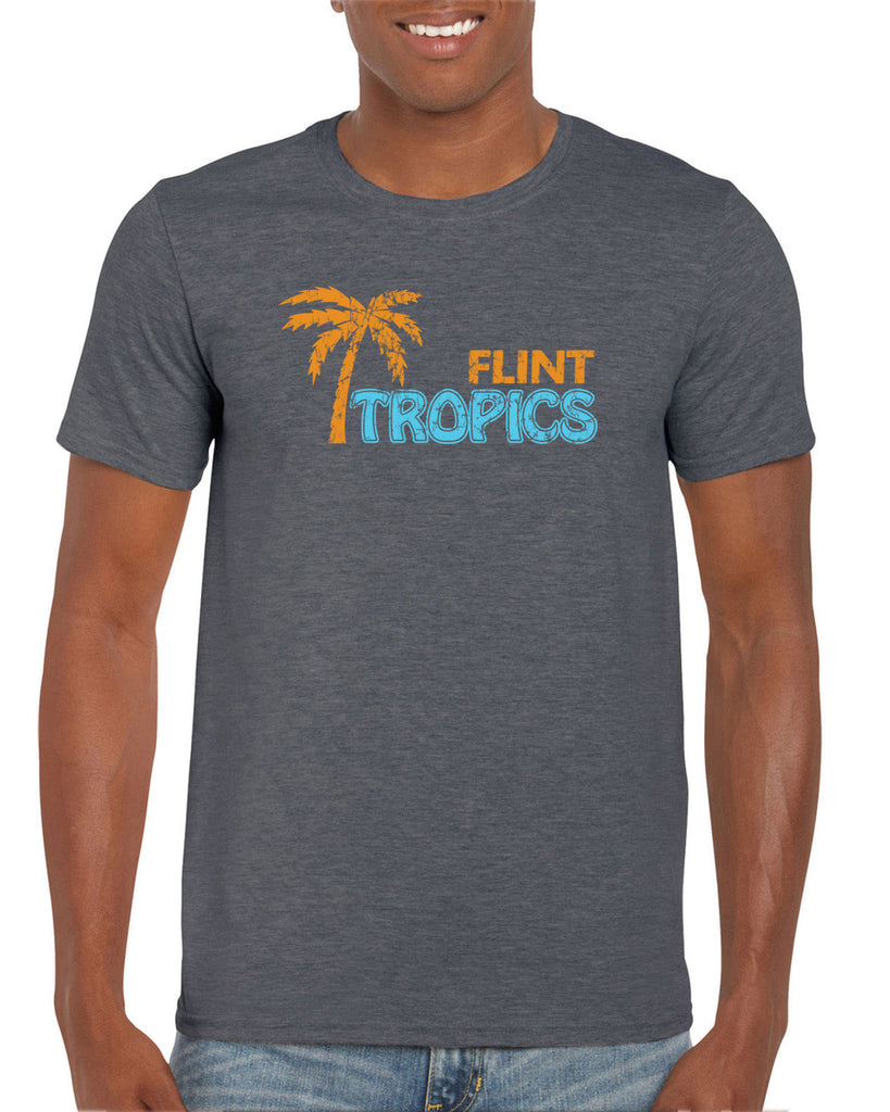 Flint Tropics Mens T-Shirt Funny Semi Pro Movie Jackie Moon Basketball Jersey Uniform Halloween Costume Movie Vintage Retro