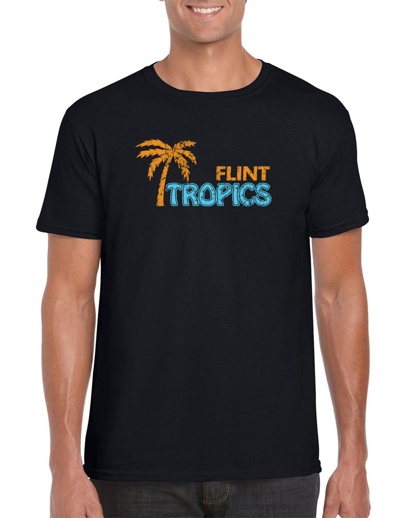 Flint Tropics Mens T-Shirt Funny Semi Pro Movie Jackie Moon Basketball Jersey Uniform Halloween Costume Movie Vintage Retro