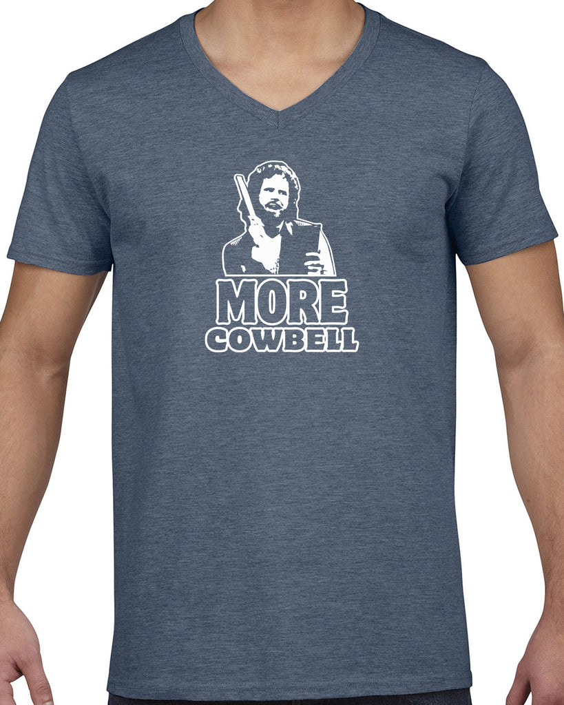 Men's Short Sleeve V-Neck T-Shirt - More Cowbell