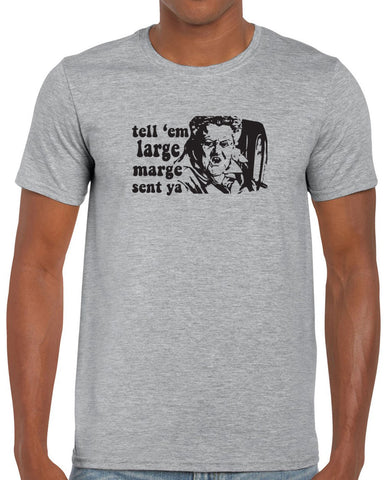 Tell Em Large Mare Sent Ya Mens T-Shirt Pee Wee Big Adventure 80s Movie Vintage Retro Bike