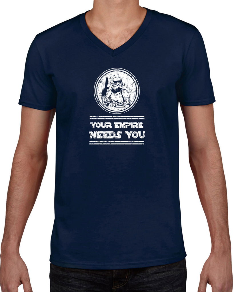 Men's Short Sleeve V-Neck T-Shirt - Your Empire Needs You
