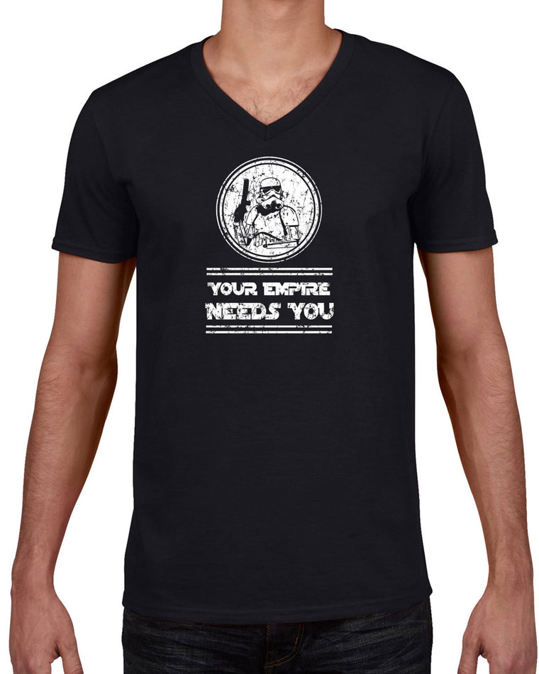 Men's Short Sleeve V-Neck T-Shirt - Your Empire Needs You
