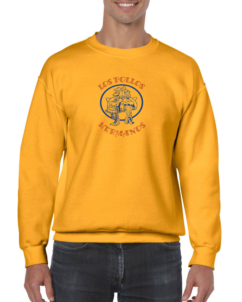 Los Pollos Hermanos Crew Sweatshirt Funny Breaking Bad Fried Chicken Walt White TV Show Vintage Retro