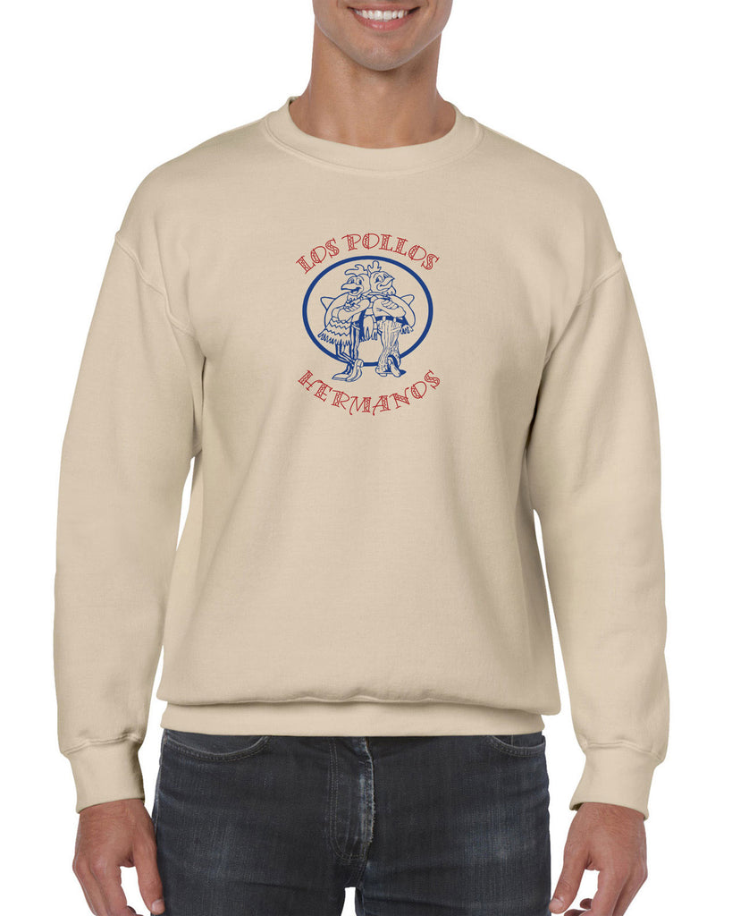 Los Pollos Hermanos Crew Sweatshirt Funny Breaking Bad Fried Chicken Walt White TV Show Vintage Retro