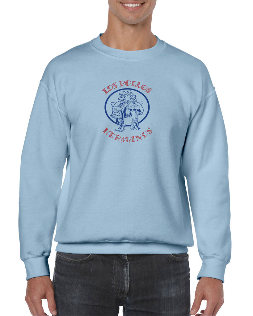 Los Pollos Hermanos Crew Sweatshirt Funny Breaking Bad Fried Chicken Walt White TV Show Vintage Retro