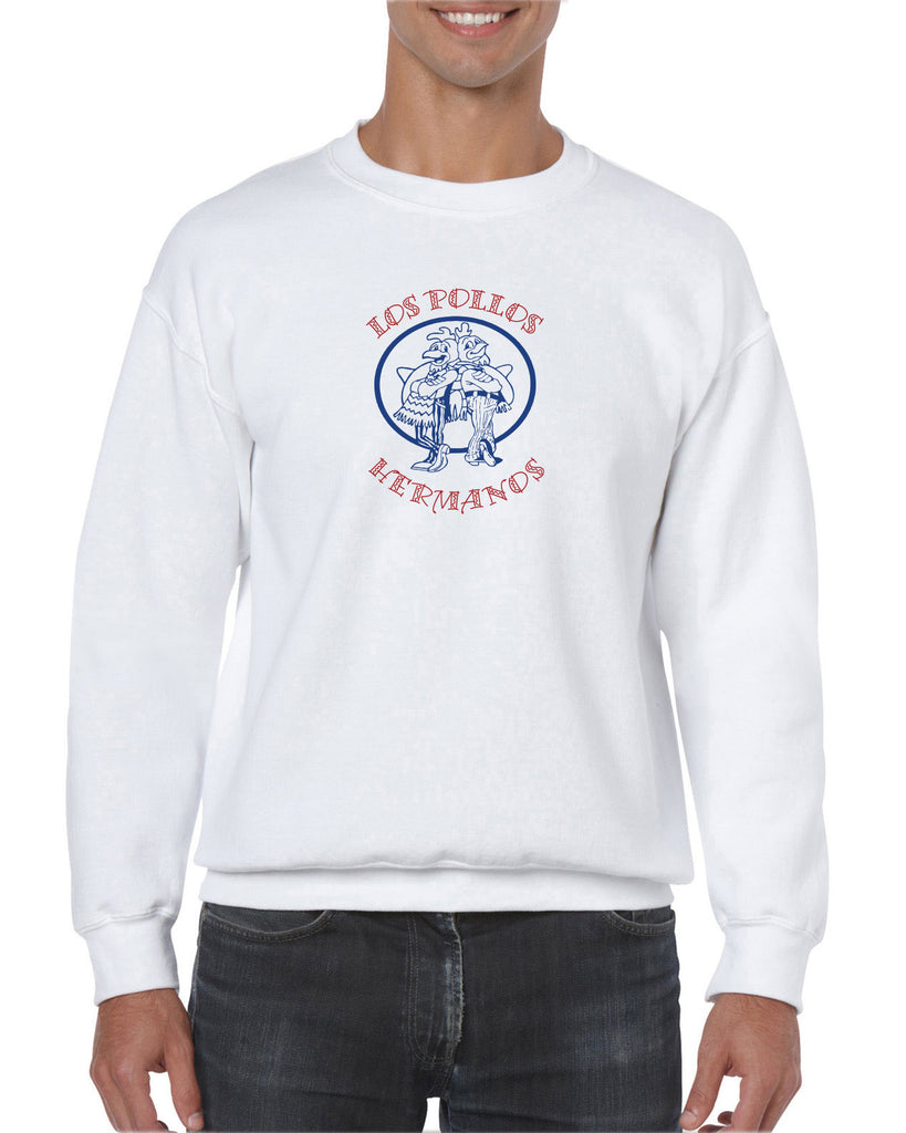 Los Pollos Hermanos Crew Sweatshirt Funny Breaking Bad Fried Chicken Walt White TV Show Vintage Retro