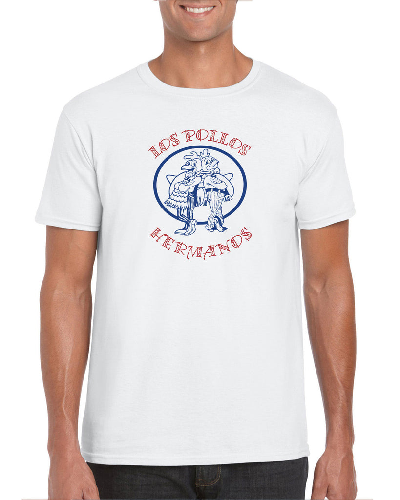 Los Pollos Hermanos Mens T-Shirt Funny Breaking Bad Fried Chicken Walt White TV Show Vintage Retro