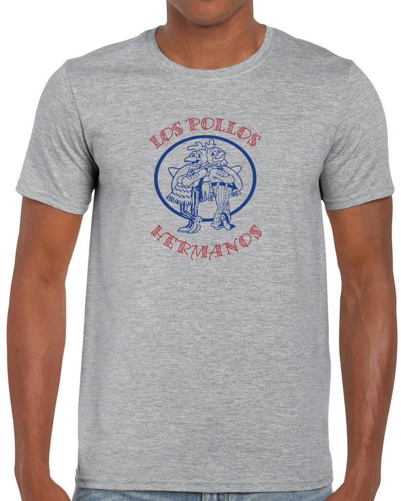 Los Pollos Hermanos Mens T-Shirt Funny Breaking Bad Fried Chicken Walt White TV Show Vintage Retro