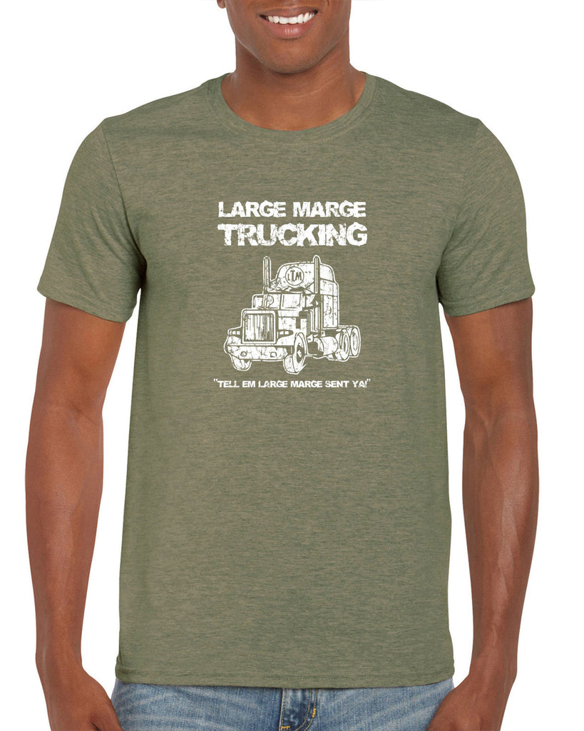 Large Marge Trucking Mens T-Shirt Pee Wee's Big Adventure 80s Tell Em Large Marge Sent Ya Vintage Retro
