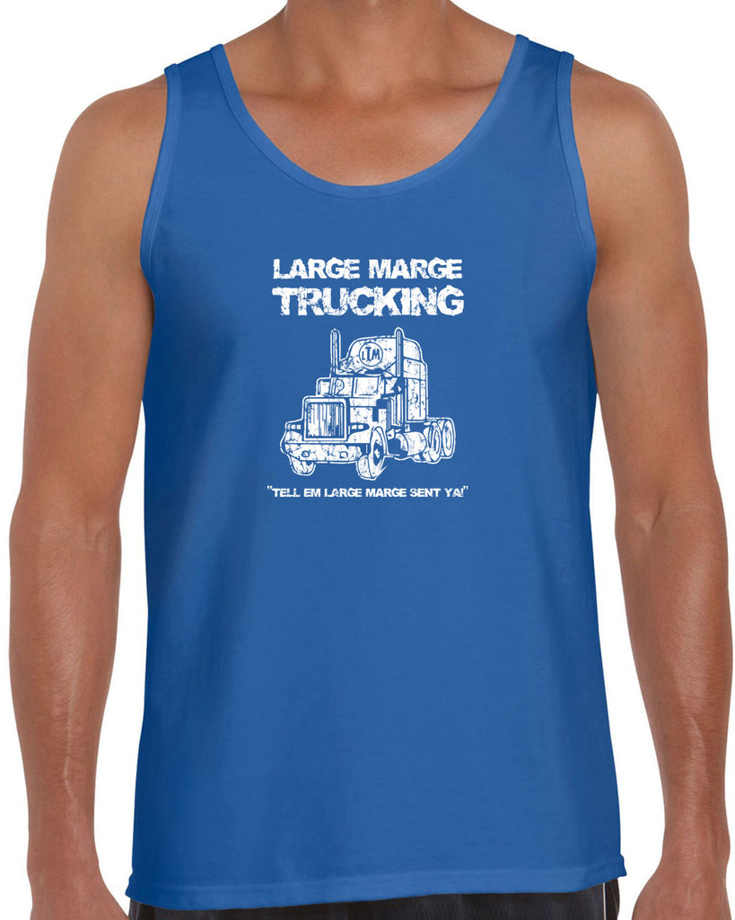 Large Marge Trucking Tank Top Pee Wee's Big Adventure 80s Tell Em Large Marge Sent Ya Vintage Retro