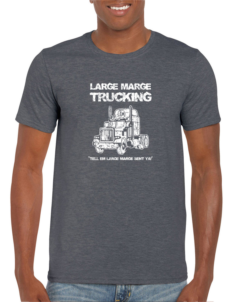 Large Marge Trucking Mens T-Shirt Pee Wee's Big Adventure 80s Tell Em Large Marge Sent Ya Vintage Retro