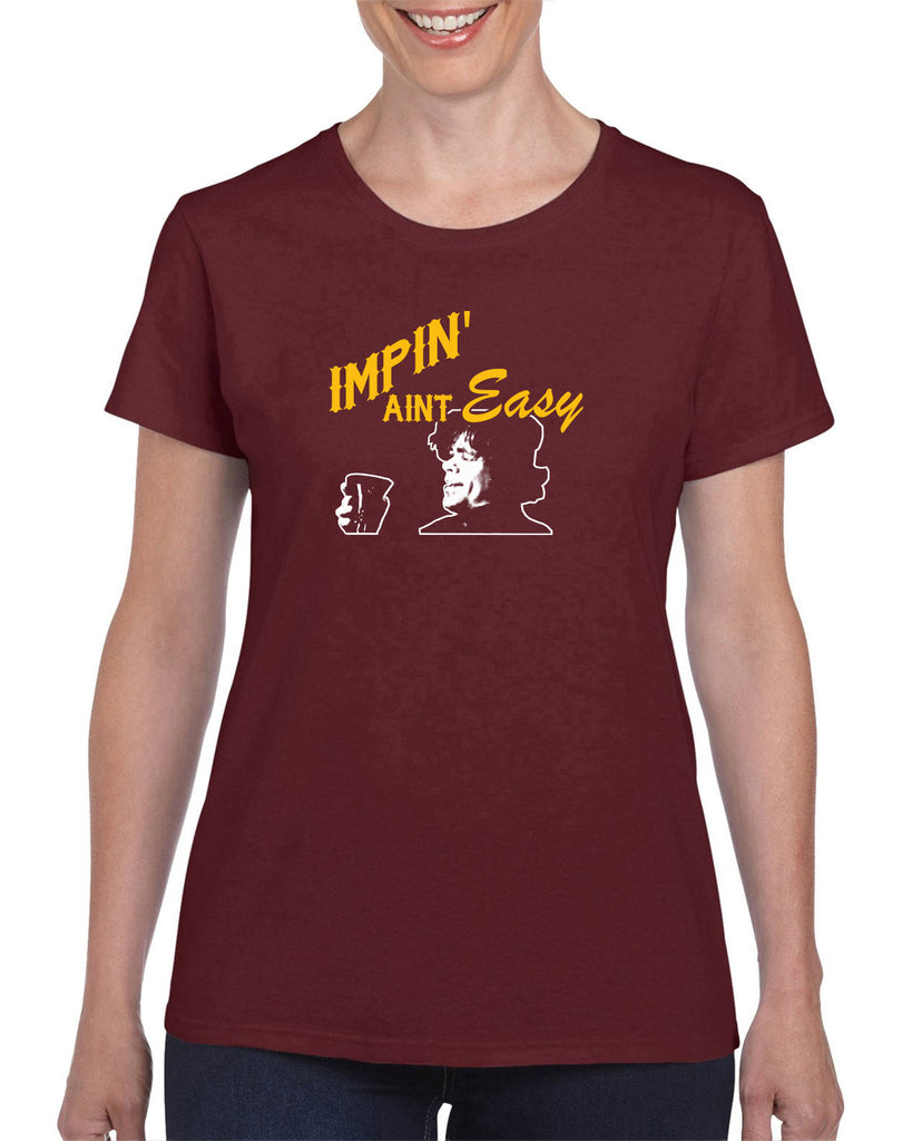 Impin Aint Easy Womens T-Shirt Funny Game of Thrones Westeros Tyrion Lannister Imp King Castle Vintage Retro