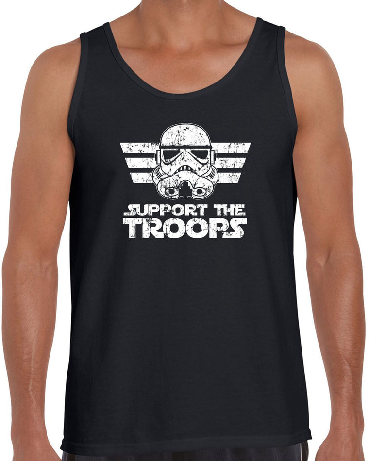 Men's Sleeveless Tank Top - I Support The Troops