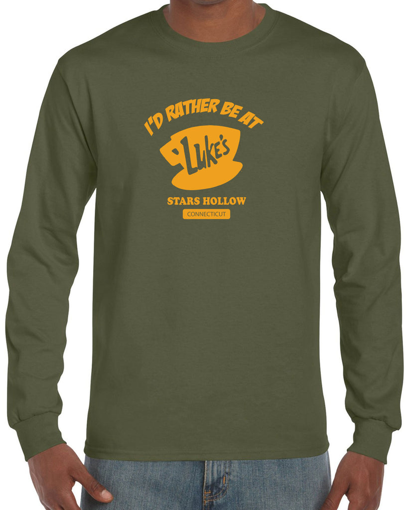 Luke's Diner Long Sleeve Shirt Stars Hallow Gilmore Girls Tv Show Dragon Fly Inn