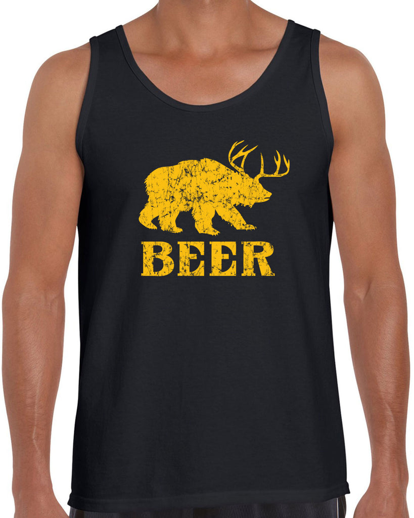 Beer Bear Deer Tank Top Party Costume Rude Vulgar Drunk Drinking Game College