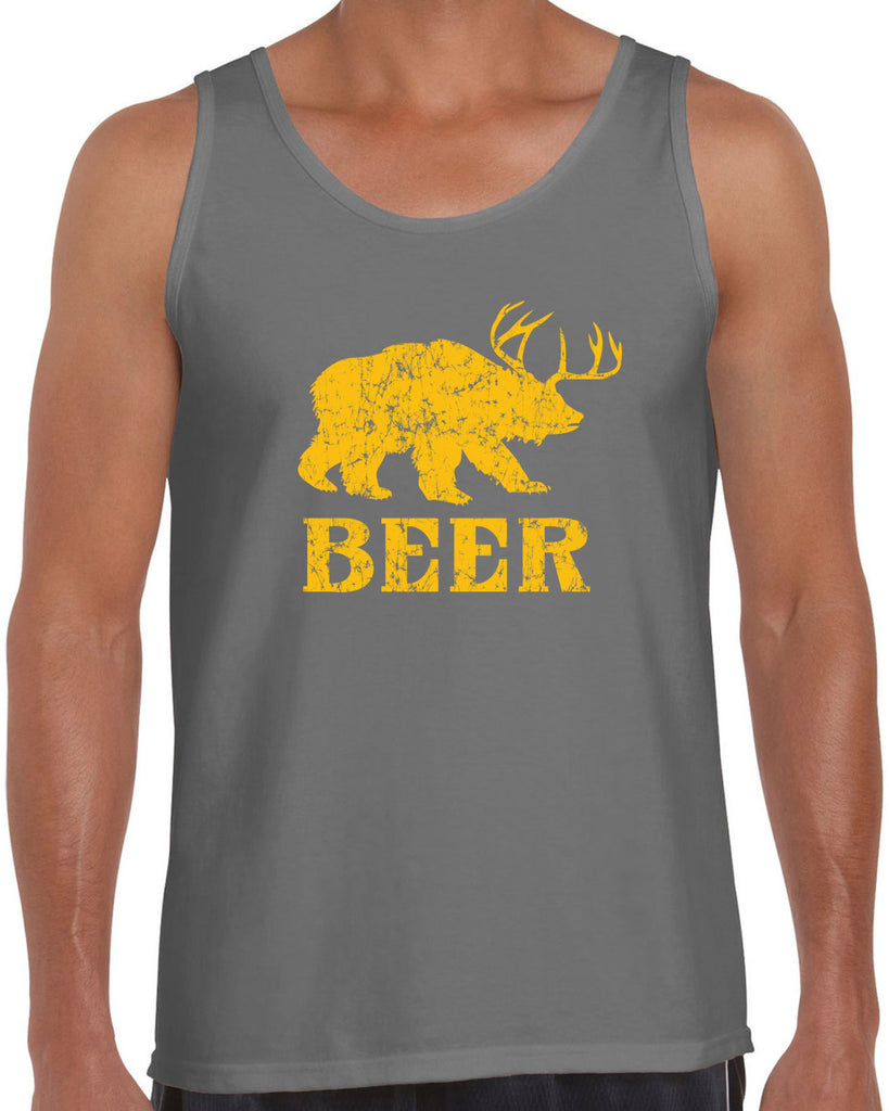 Beer Bear Deer Tank Top Party Costume Rude Vulgar Drunk Drinking Game College