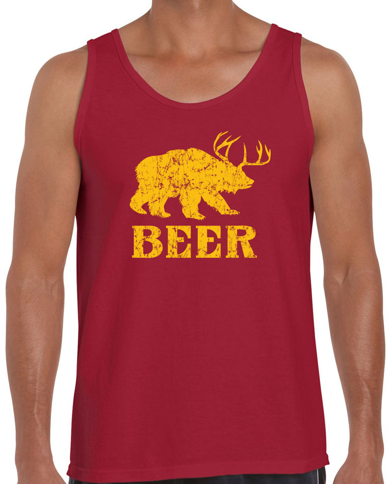 Men's Sleeveless Tank Top - Beer Deer Bear?