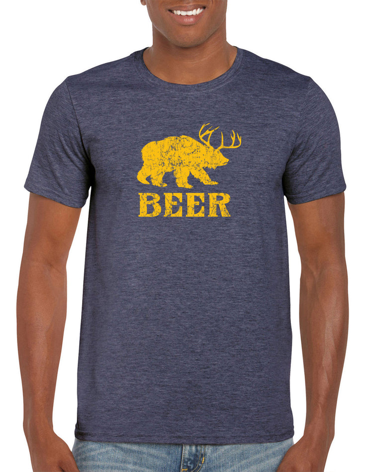 Men's Short Sleeve T-Shirt - Beer Deer Bear?