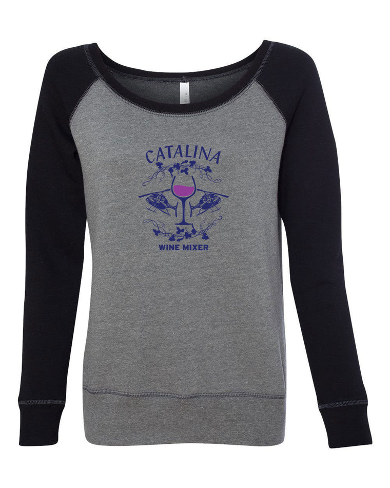 Women's Off the Shoulder Sweatshirt - Catalina Wine Mixer