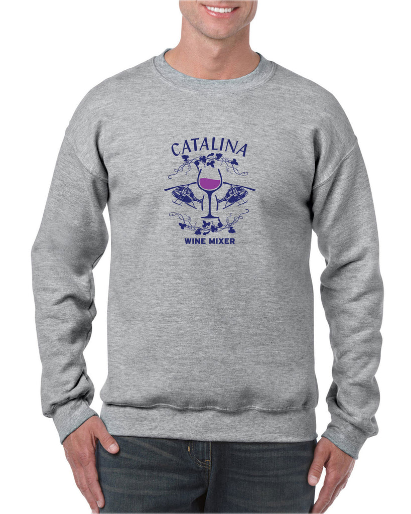 Catalina Wine Mixer Crew Sweatshirt Step Brothers Movie Prestige Worldwide Boats N Hoes College Party