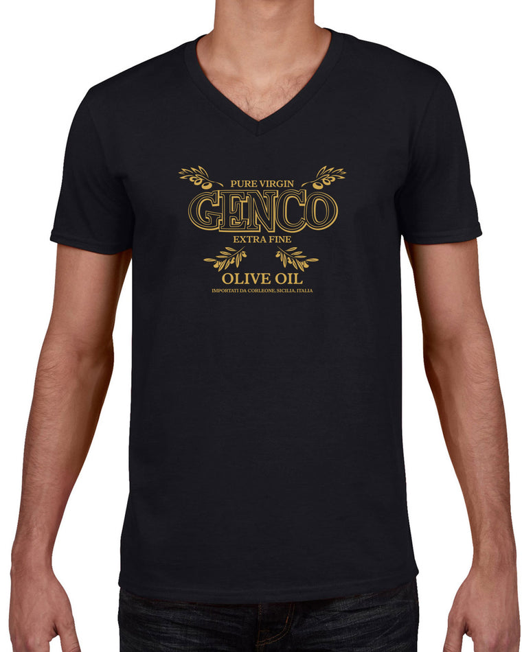 Men's Short Sleeve V-Neck T-Shirt - Genco Oil
