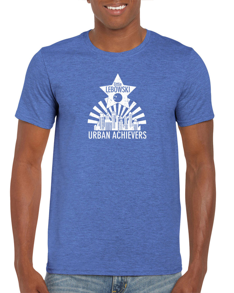 Little Lebowski Urban Achievers Mens T-Shirt The Big 90s Movie Stoner Dude Abides Bowling Party College