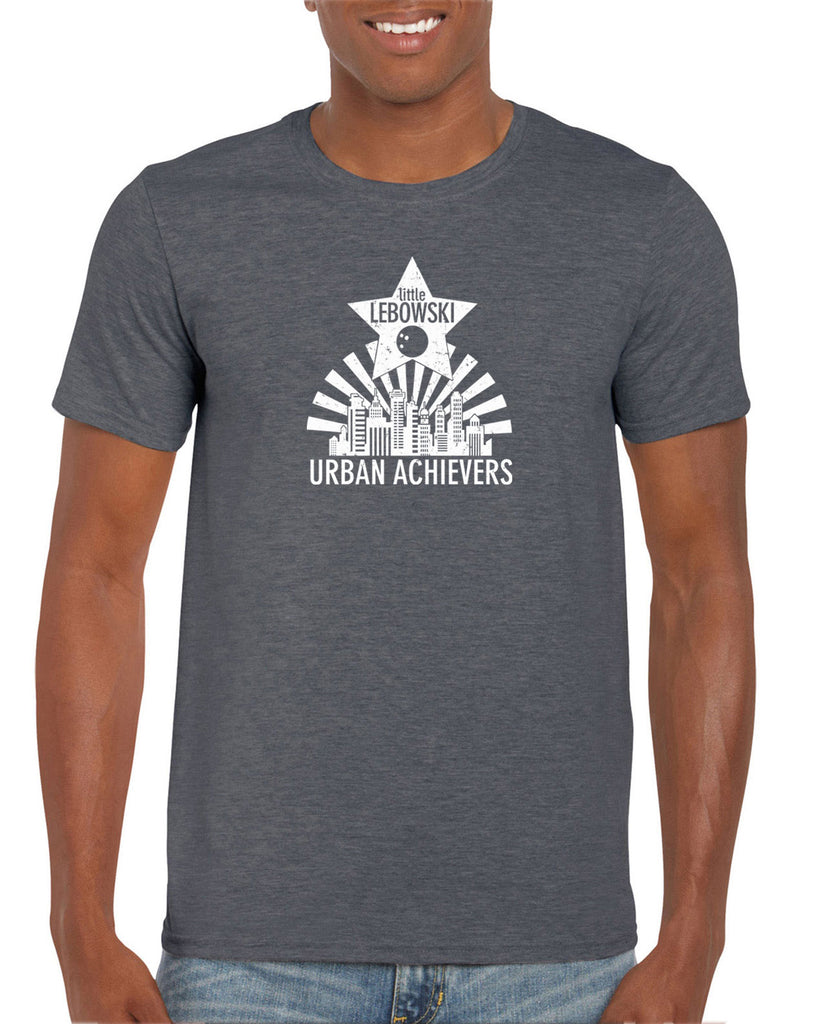 Little Lebowski Urban Achievers Mens T-Shirt The Big 90s Movie Stoner Dude Abides Bowling Party College