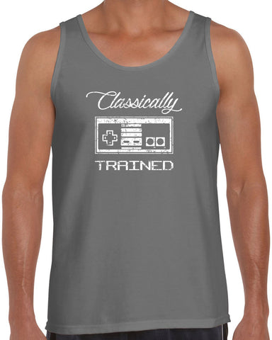 Classically Trained Tank Top Video Game Controller 80s Nintendo Noob Gamer Vintage Retro