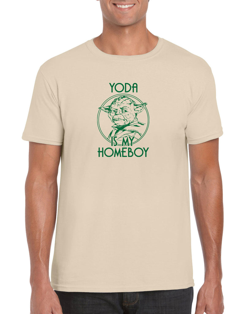 Yoda is my Homeboy Mens T-Shirt Jedi Star Wars Geek Nerd 80s Movie Lightsaber