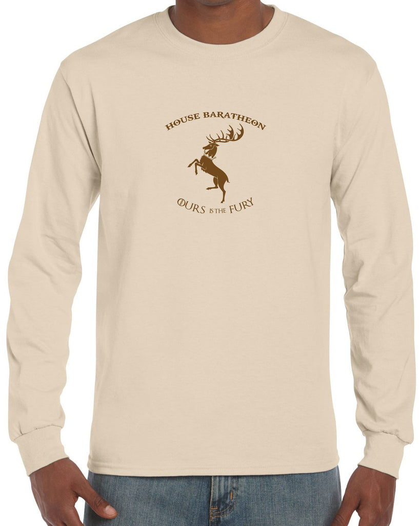 House Baratheon Long Sleeve Shirt Tv Show Game Of Thrones Storm Lands Westeros Kings Landing Stag Vintage Retro