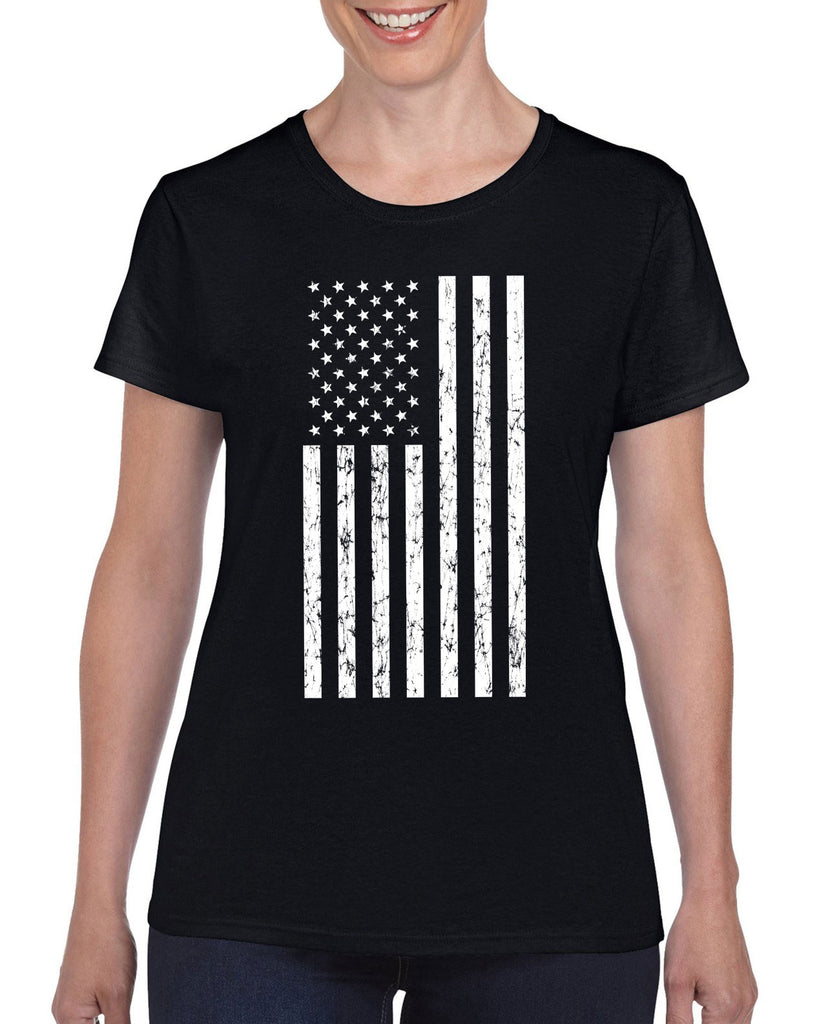 American Flag Womens T-Shirt USA patriot merica republican democrat campaign election politics freedom liberty independence day 4th of july