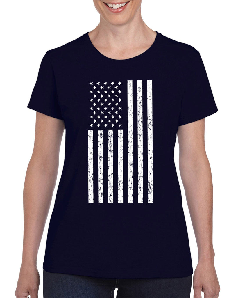 American Flag Womens T-Shirt USA patriot merica republican democrat campaign election politics freedom liberty independence day 4th of july