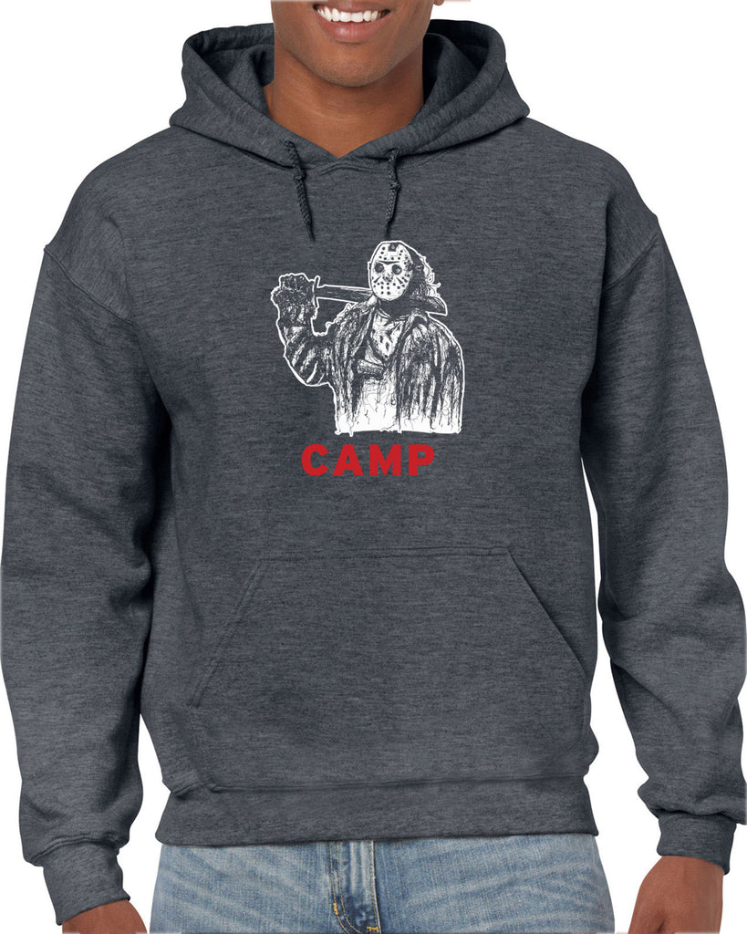 Camp Hoodie Hooded Sweatshirt camp crystal lake jason voorhees scary movie horror film 80s slasher halloween costume