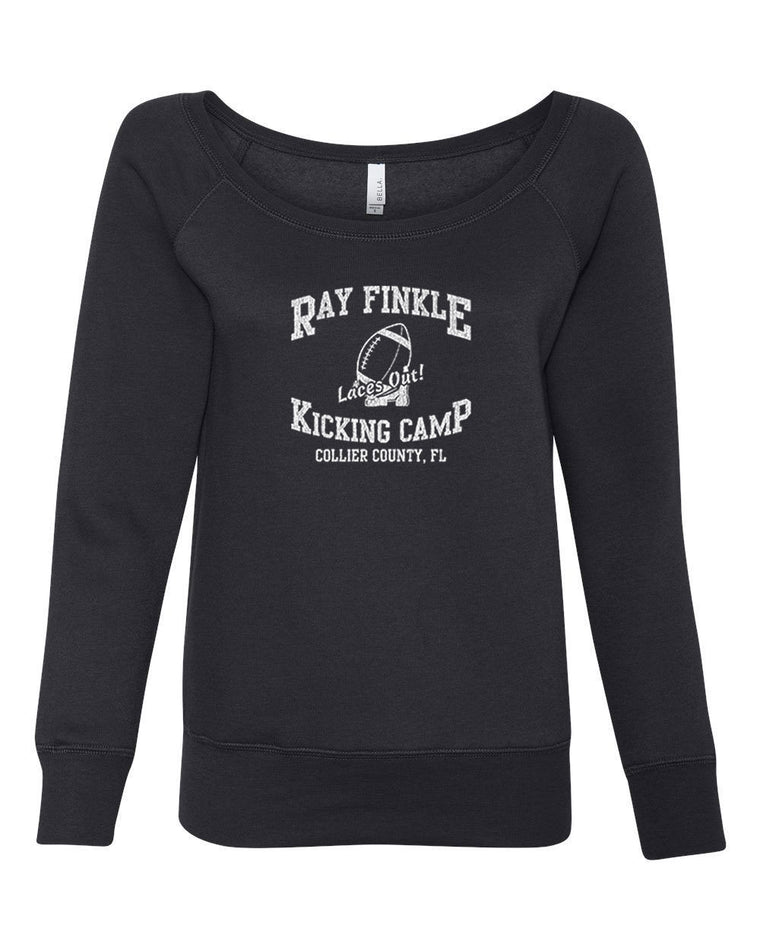 Women's Off the Shoulder Sweatshirt - Ray Finkle Kicking Club