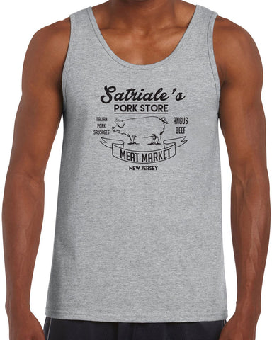 Satriales Pork Store Tank Top Mafia Mobsters Gangster The Sopranos Tv Show Tony New Jersey Bada Bing