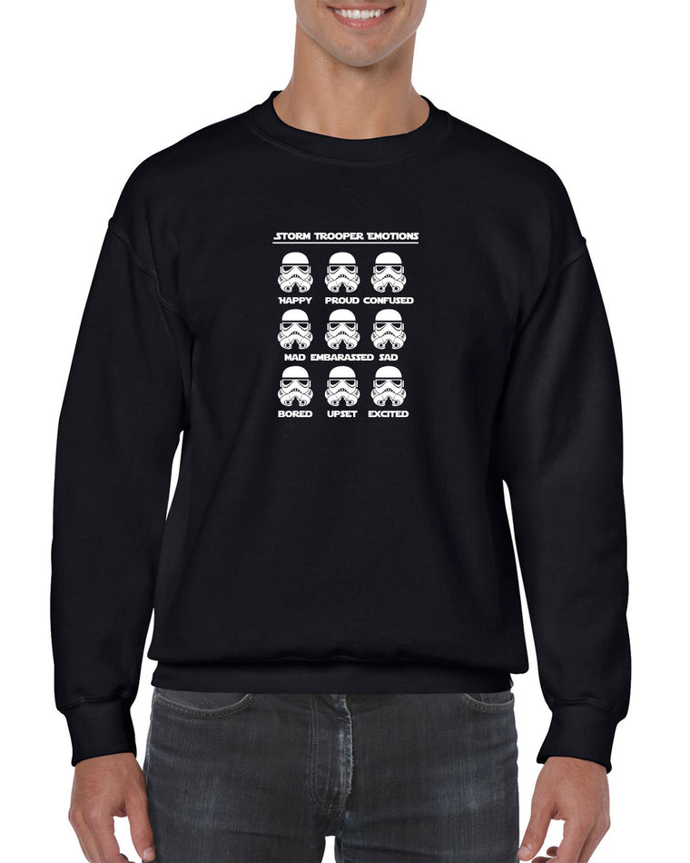 Crew Sweatshirt - Storm Trooper Emotions