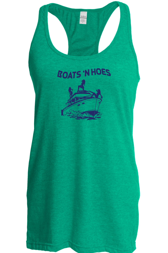 Boats N Hoes Racer Back Racerback Tank Top Step Brothers Movie Prestige Worldwide Funny Music Party