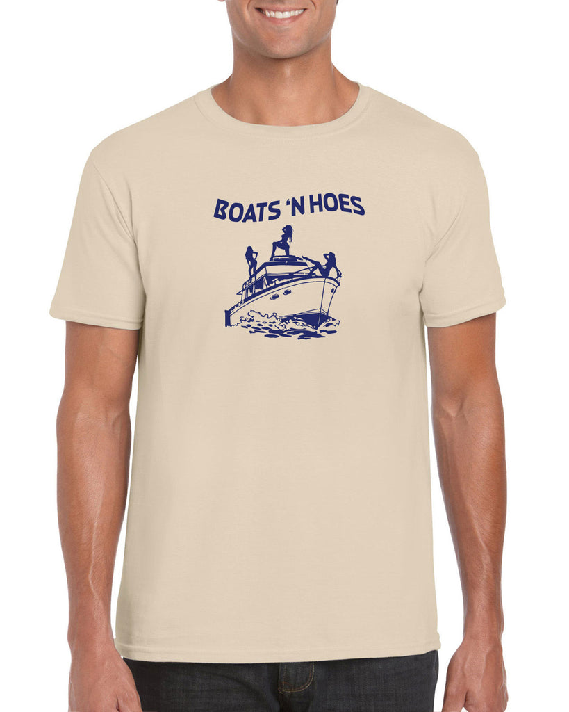 Boats N Hoes Mens T-Shirt Step Brothers Movie Prestige Worldwide Funny Music Party