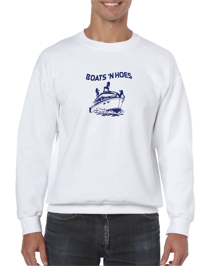 Boats N Hoes Crew Sweatshirt Step Brothers Movie Prestige Worldwide Funny Music Party