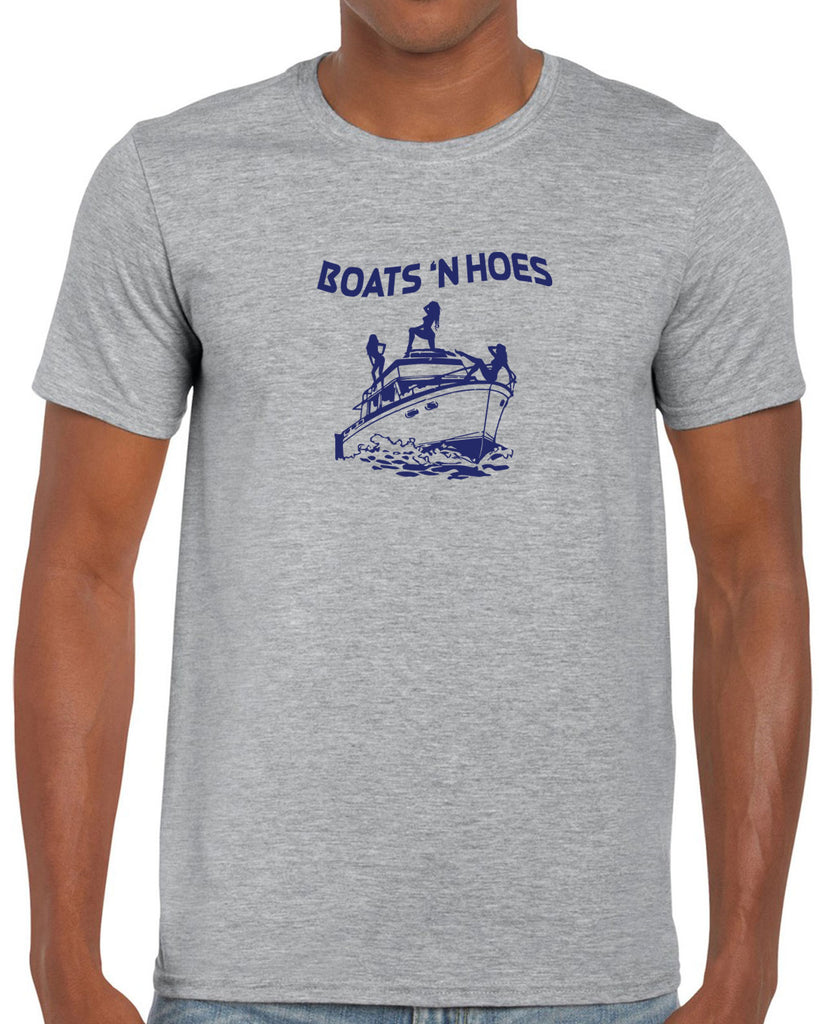 Boats N Hoes Mens T-Shirt Step Brothers Movie Prestige Worldwide Funny Music Party