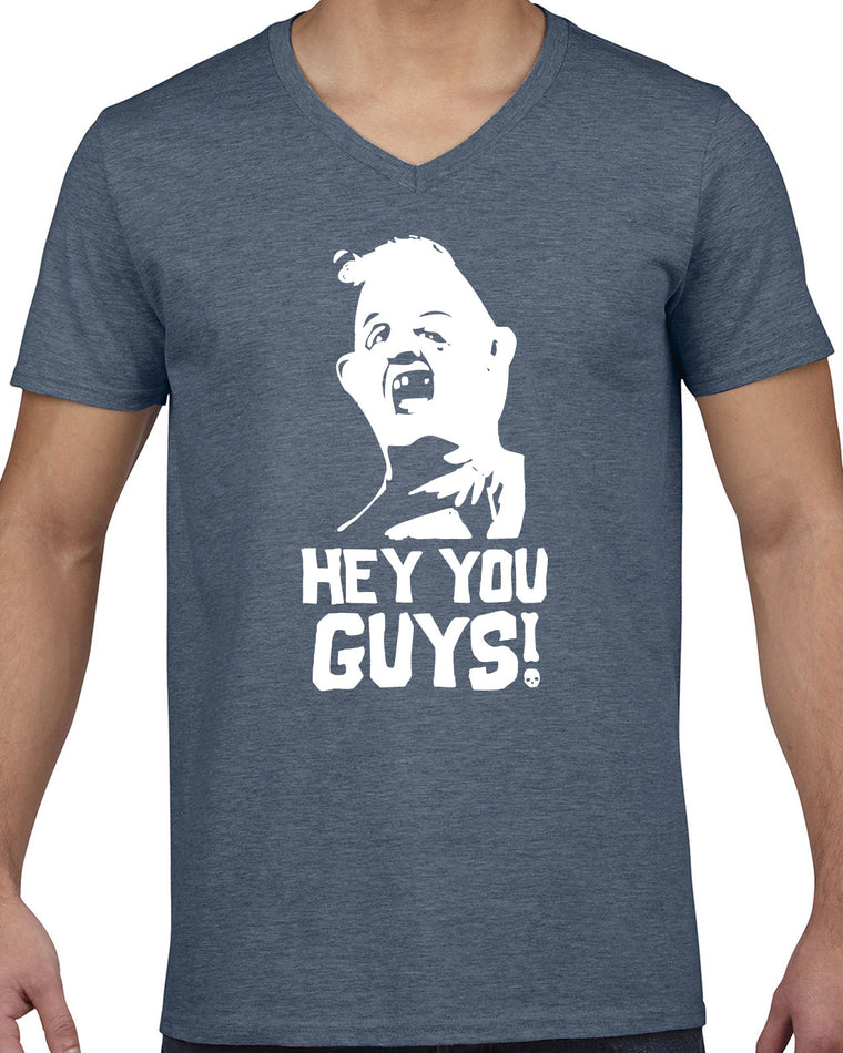 Men's Short Sleeve V-Neck T-Shirt - Hey You Guys