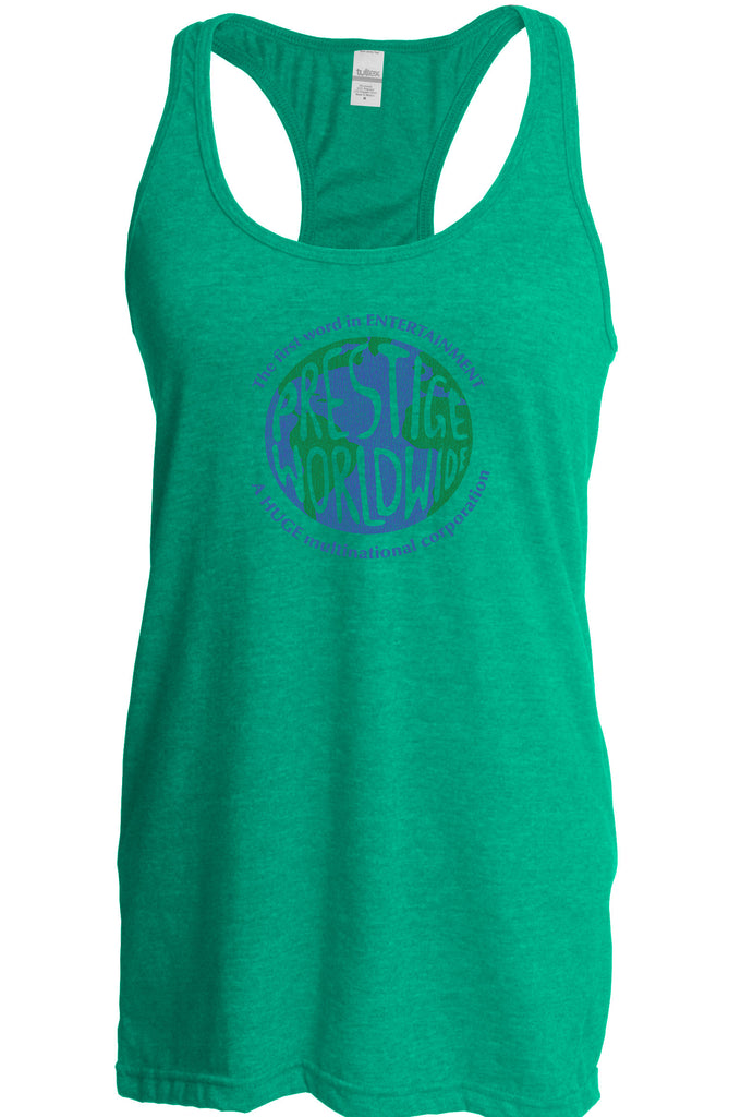 Prestige Worldwide Racer Back Tank Top Racerback Funny Step Brothers Movie Boats N Hoes Music