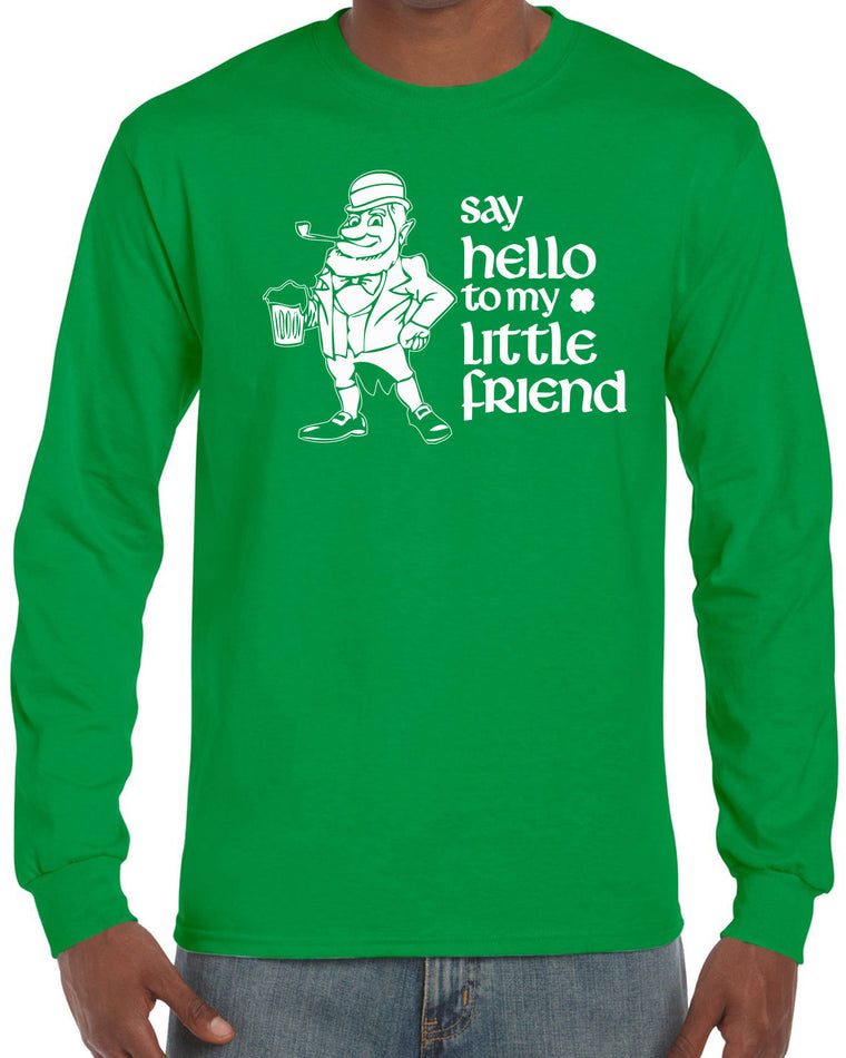 Men's Long Sleeve Shirt - Say Hello To My Little Friend