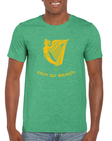 Erin Go Bragh Mens T-shirt leprechaun clover St. Patricks Day st. pattys day Irish Ireland ginger drunk drinking party college holiday