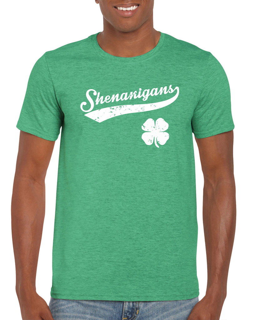 Shenanigans Mens T-shirt leprechaun clover St. Patricks Day st. pattys day Irish Ireland ginger drunk drinking party college holiday