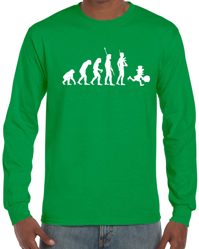 Men's Long Sleeve Shirt - Leprechaun Evolution