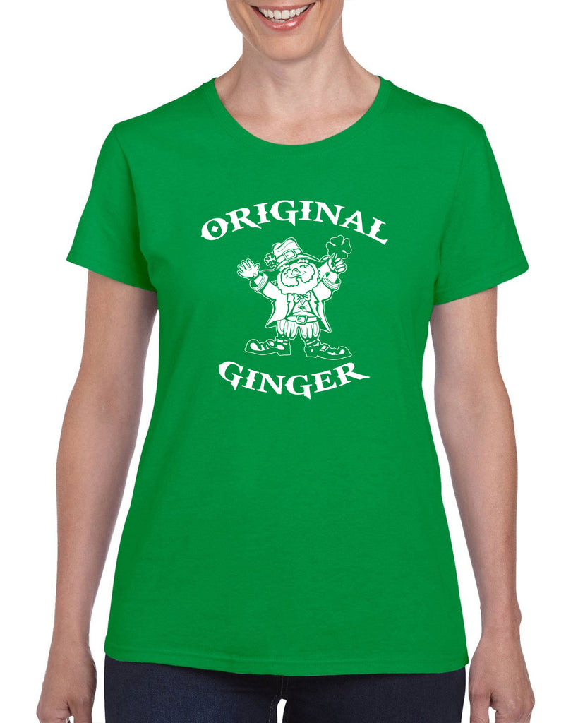 Original Ginger Womens T-shirt leprechaun clover St. Patricks Day st. pattys day Irish Ireland ginger drunk drinking party college holiday