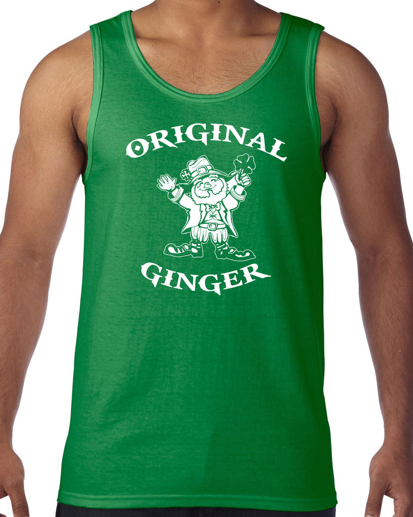 Original Ginger Tank Top leprechaun clover St. Patricks Day st. pattys day Irish Ireland ginger drunk drinking party college holiday