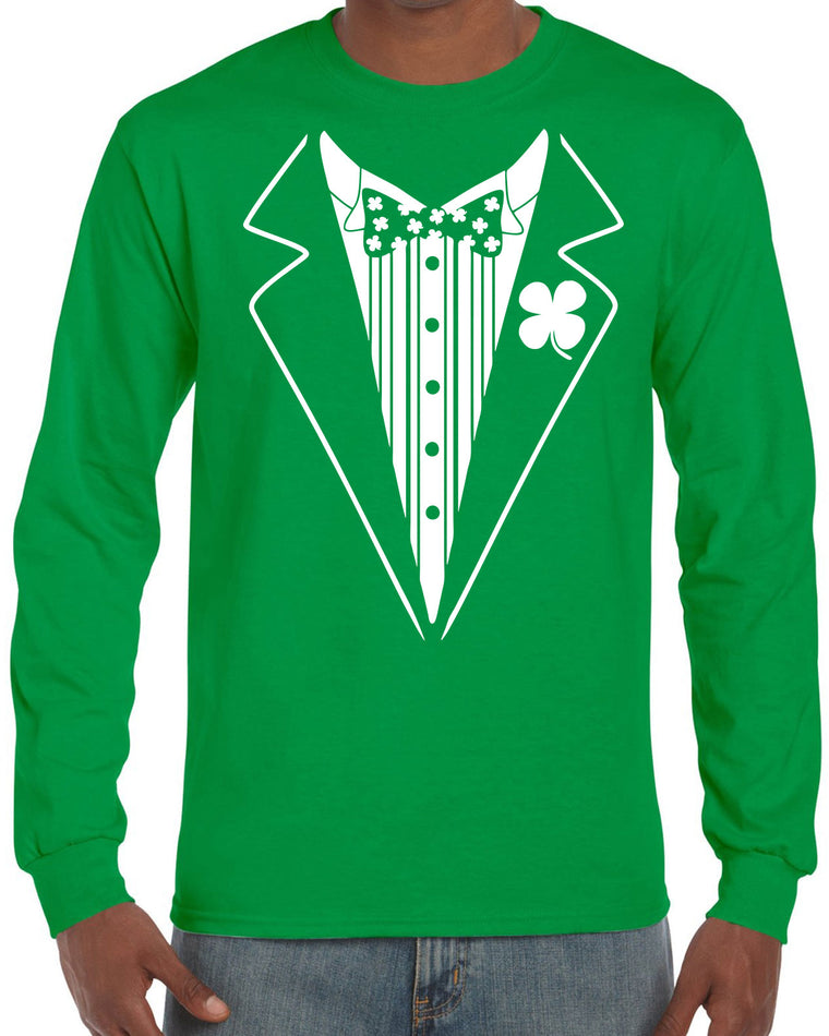 Men's Long Sleeve Shirt - Irish Tuxedo